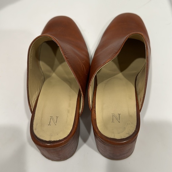 Nisolo All-Day leather upper and sole heel mule slide rust brown size 6.5 - Picture 7 of 10